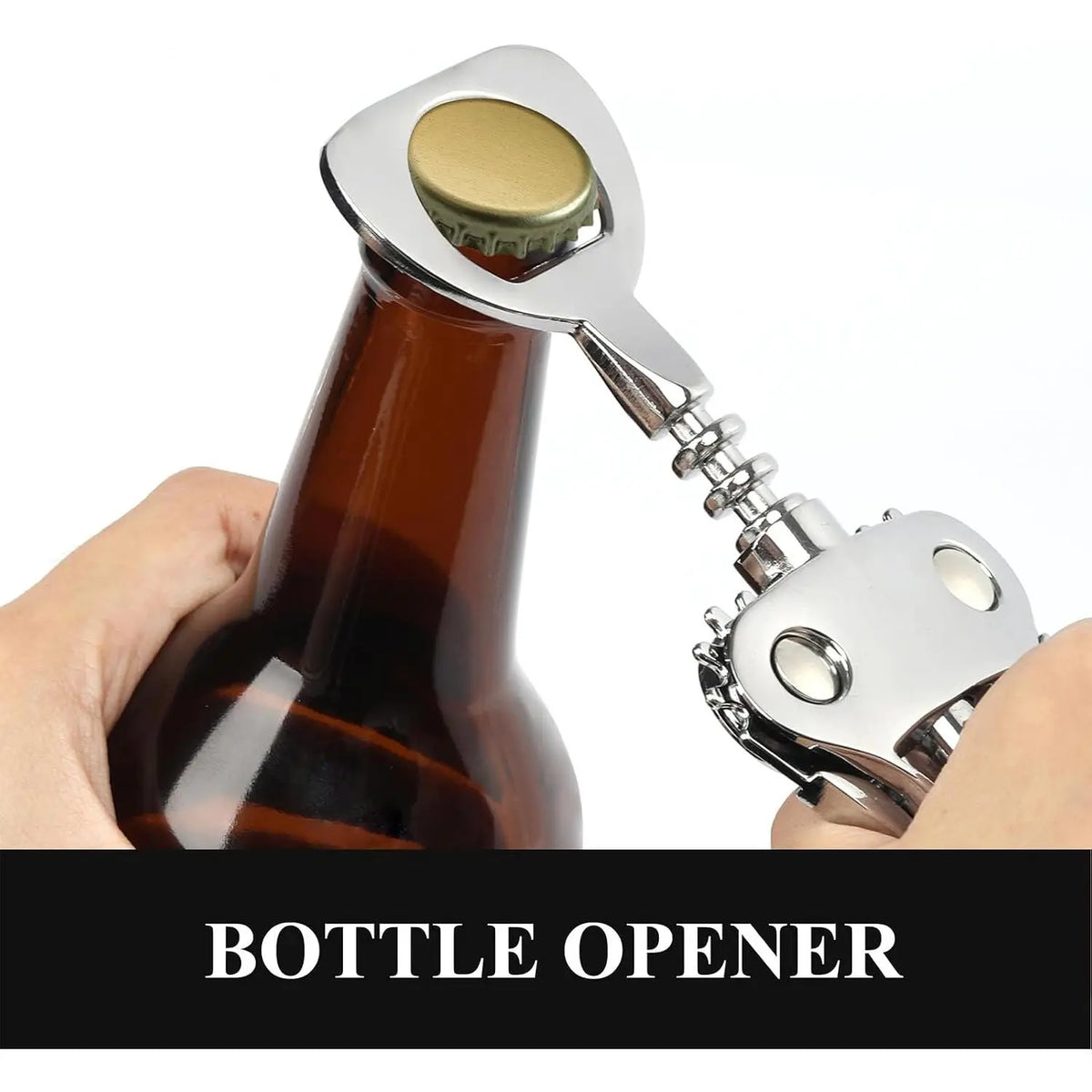 Multifunctional Bottle Opener with Handle and Screw
