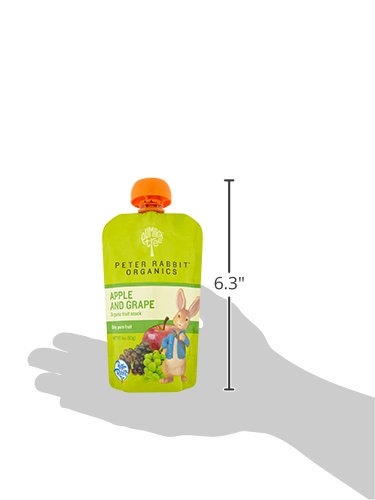 Pumpkin Tree Peter Rabbit Organics, Banana, Mango, and Kale, 4 Squeeze Pouch, Mango, Broccoli & Kale, 4.4 Ounce (Pack of 10)