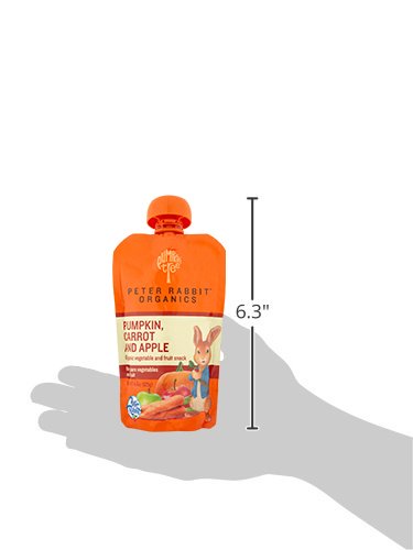 Pumpkin Tree Peter Rabbit Organics, Banana, Mango, and Kale, 4 Squeeze Pouch, Mango, Broccoli & Kale, 4.4 Ounce (Pack of 10)