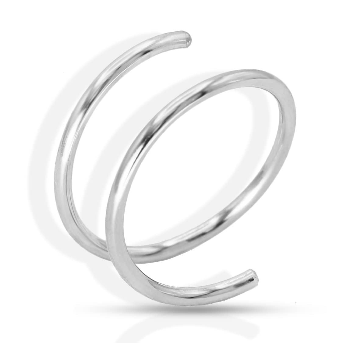 Double Hoop Nose Ring, 14K Gold Filled/Sterling Silver,20G/22G,6mm/7mm/8mm