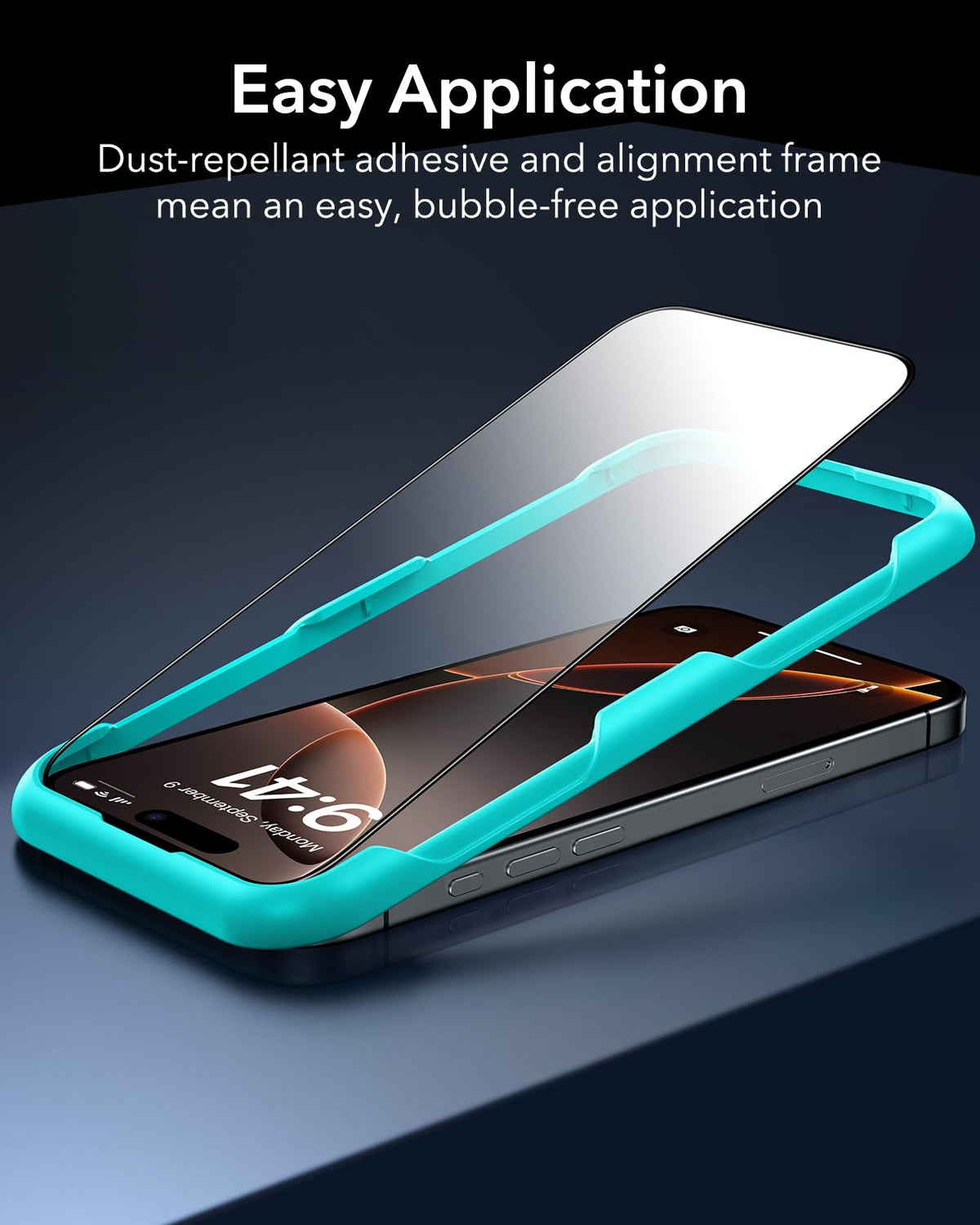 ESR 3 Pack for iPhone 17/iPhone 16 Pro Screen Protector, Align Frame