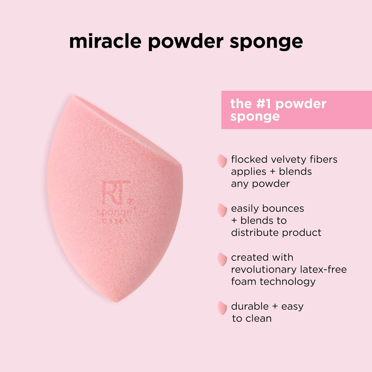 Real Techniques Mini Miracle Complexion Sponge for Makeup, 4 Count