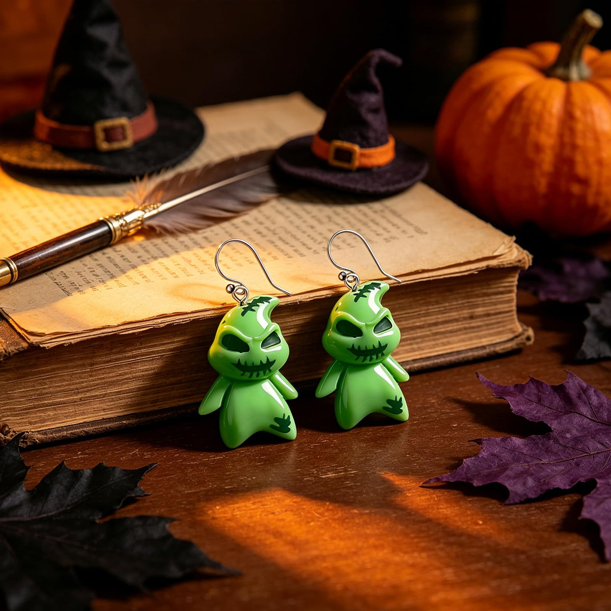 Hocus Pocus Earrings for Women Spooky Witch Halloween Pumpkin Earrings Halloween Accessories Witch Jewelry