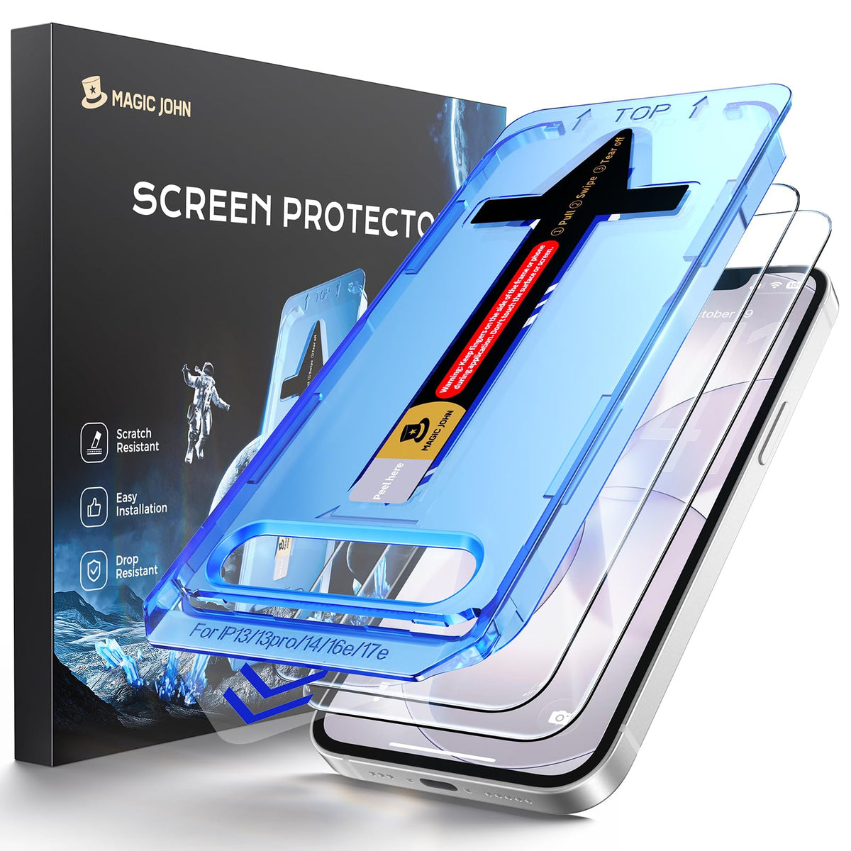 MAGIC JOHN for iPhone 18 Pro Max Screen Protector Easy Installation