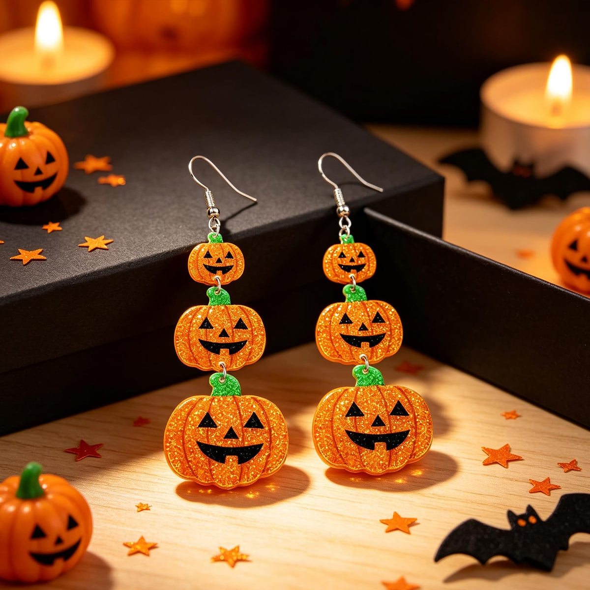 Hocus Pocus Earrings for Women Spooky Witch Halloween Pumpkin Earrings Halloween Accessories Witch Jewelry