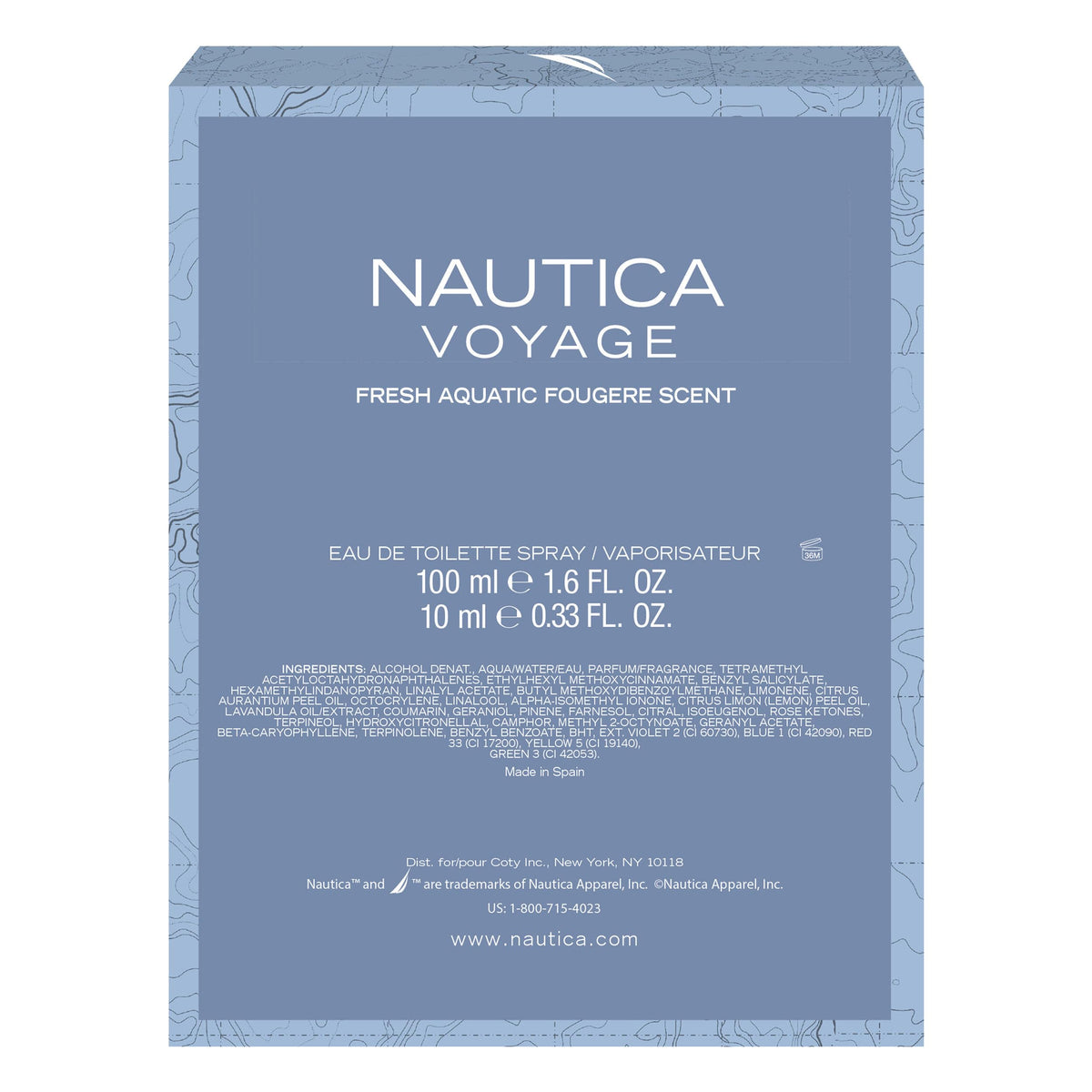 Nautica Voyage Eau de Toilette, Men's Fragrance, 3.3 fl oz