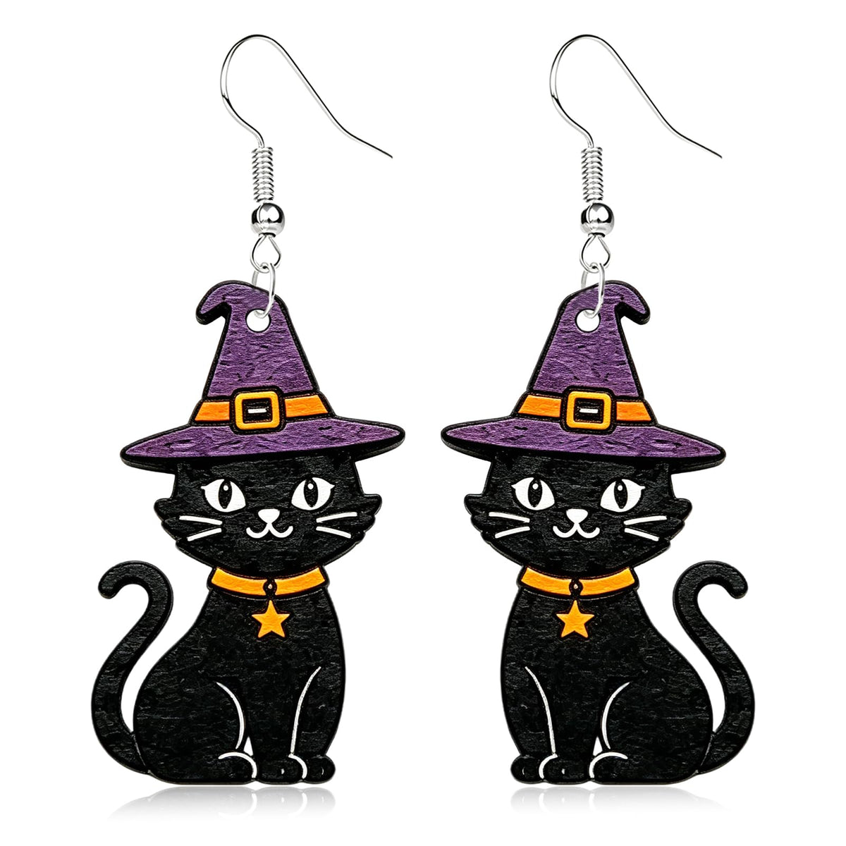 Hocus Pocus Earrings for Women Spooky Witch Halloween Pumpkin Earrings Halloween Accessories Witch Jewelry