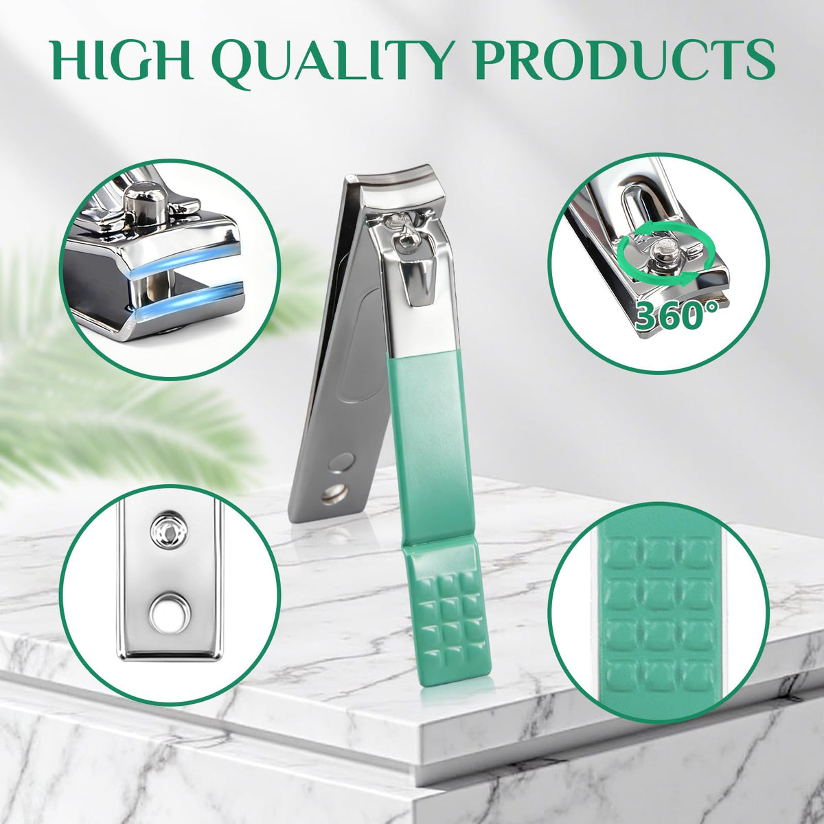MINKINH Nail Clippers Set Manicure Pedicure Kit, 26-Piece Stainless Steel