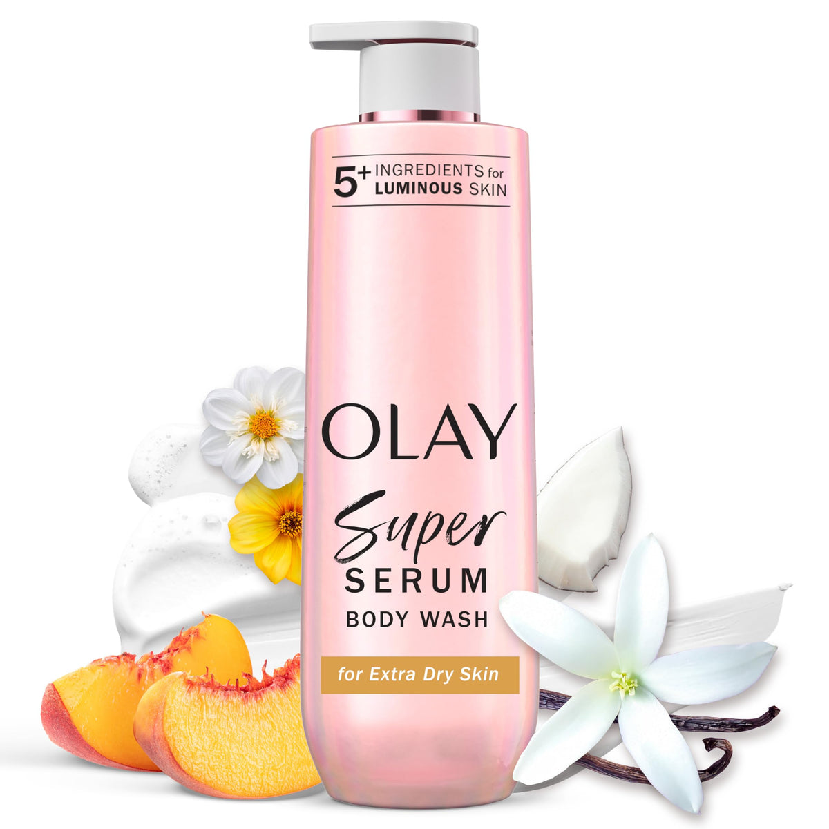Olay Super Serum Body Wash for Women, For Extra Dry Skin, 28 fl oz