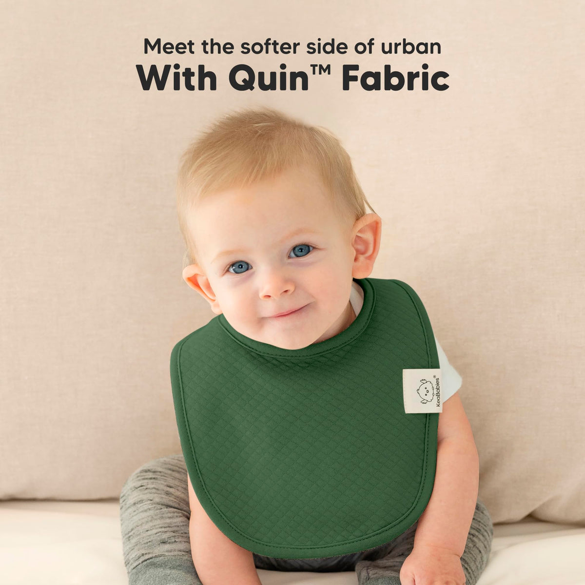 KeaBabies 8-Pack Organic Baby Bibs for Drooling and Teething (Sweet Charm)