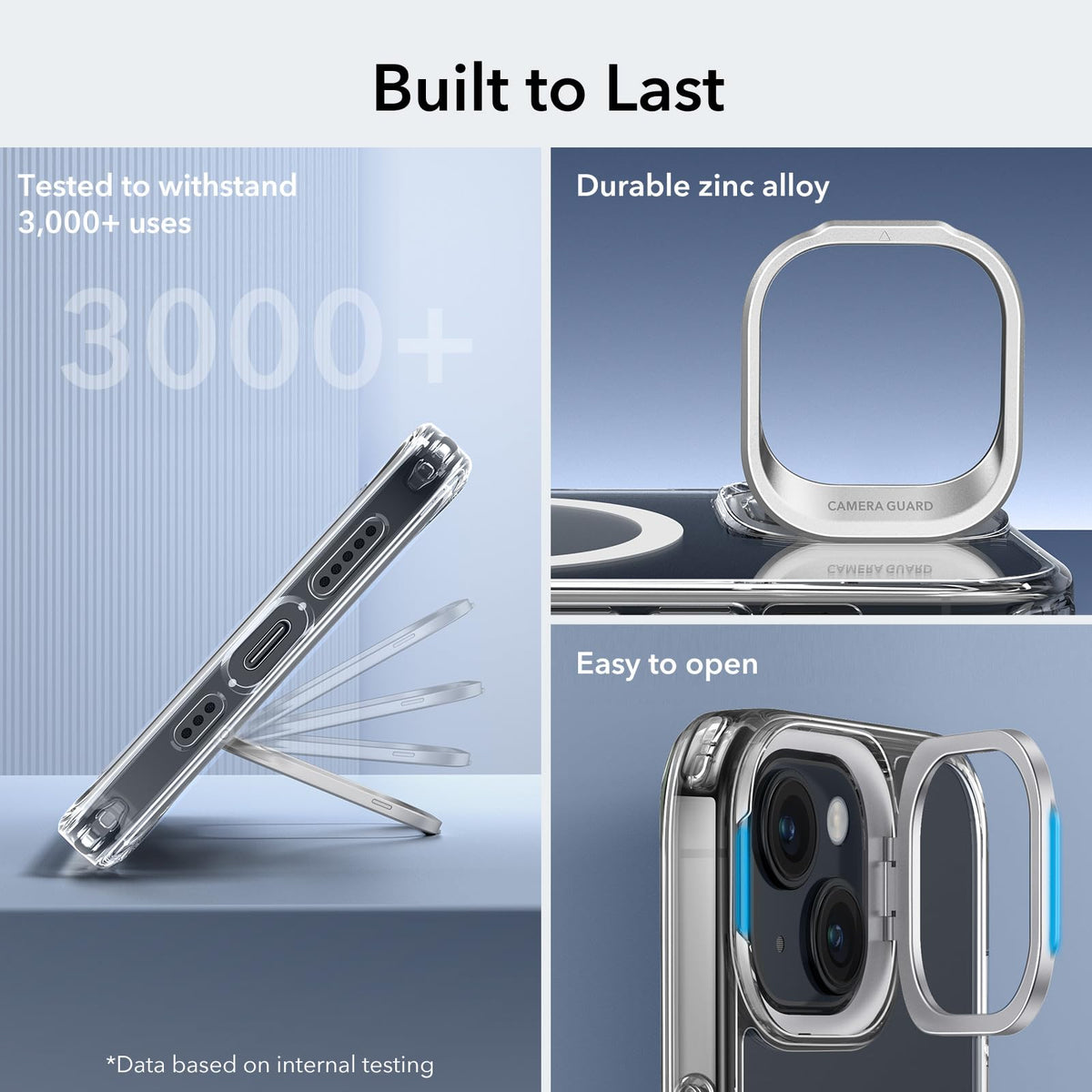 ESR Classic Hybrid for iPhone 18 Pro Max/17 Pro Max Case with Flex Stand