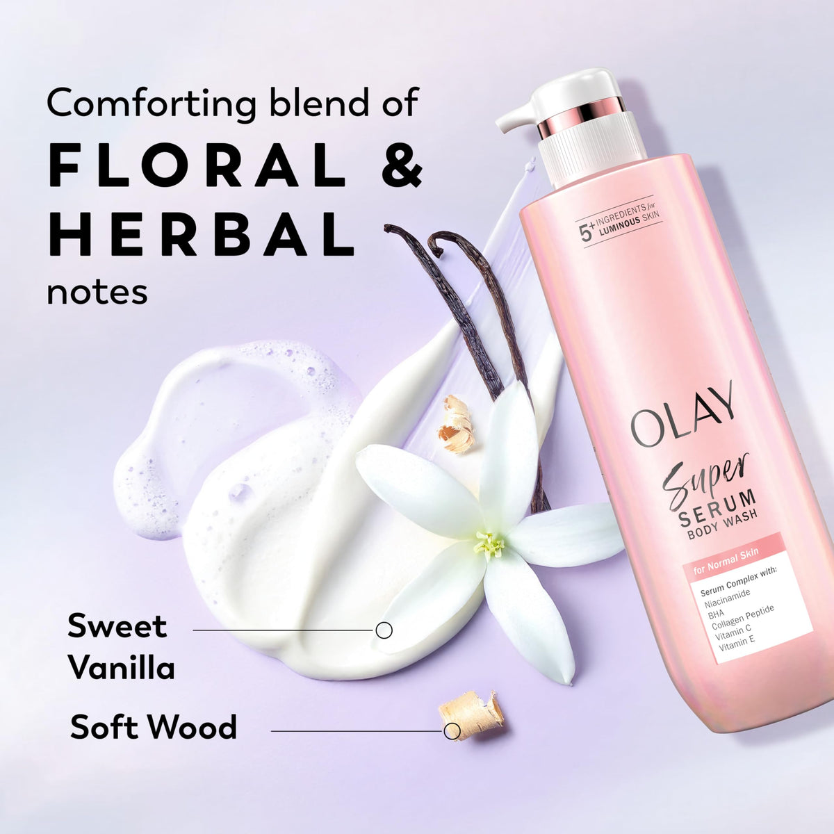 Olay Super Serum Body Wash for Women, For Extra Dry Skin, 28 fl oz