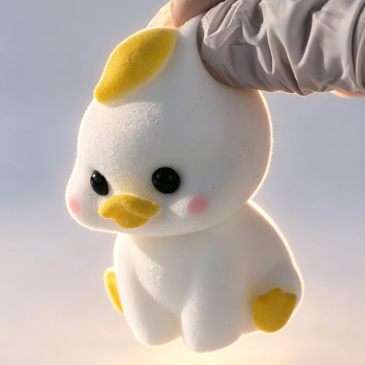 2-Pack Handmade Duck Chick Squishy Toys, Cute Stress Relief Squeeze Toys