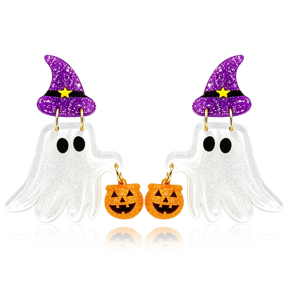 Hocus Pocus Earrings for Women Spooky Witch Halloween Pumpkin Earrings Halloween Accessories Witch Jewelry