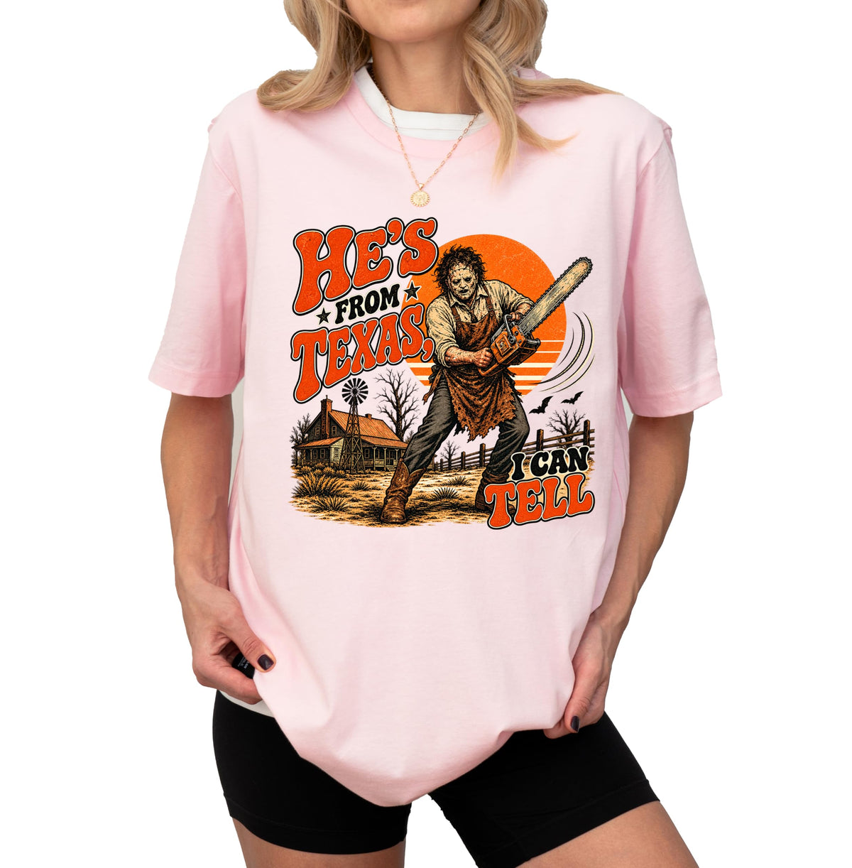 He’s from Texas I Can Tell Shirt, Retro Texas Chainsaw Horror Tee, Slasher Halloween T-Shirt