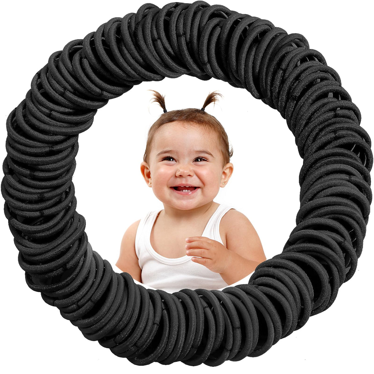 200PCS Baby Hair Ties,Small Hair Ties for Baby Girls Toddlers