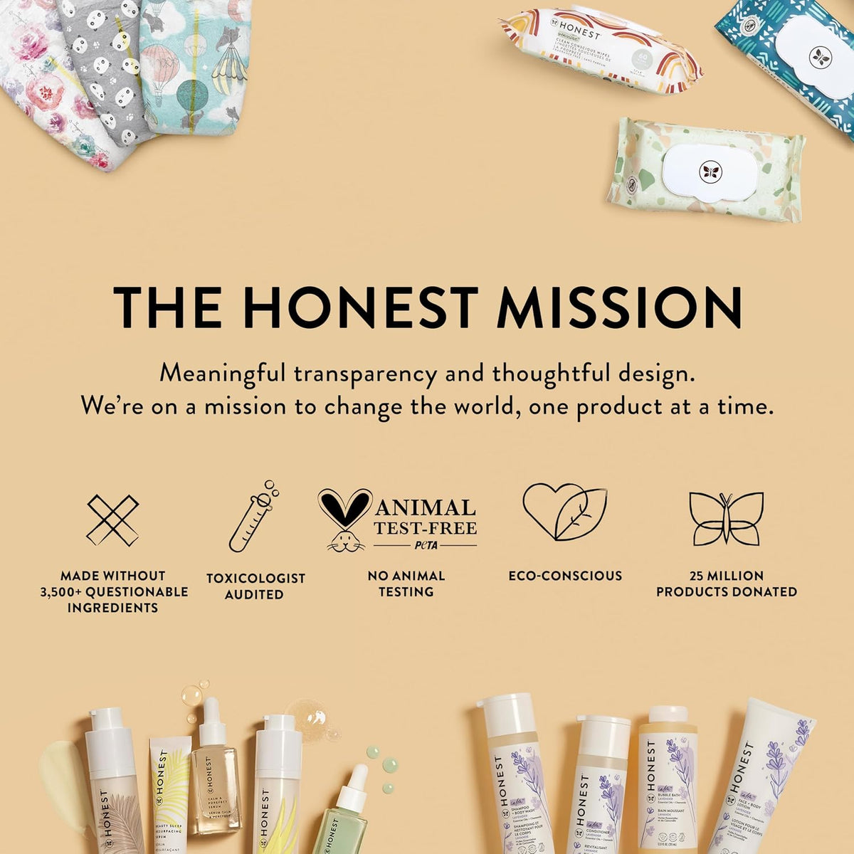 The Honest Company Diaper Rash Cream, Hypoallergenic, Cruelty-Free, 2.5 oz