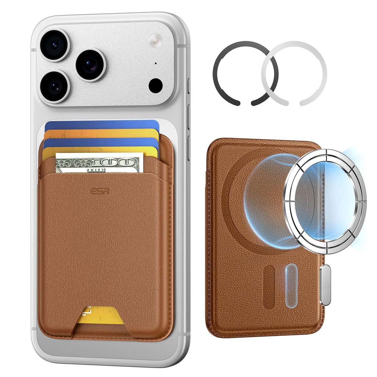 ESR for MagSafe Wallet, 5 Card Holder for Phone Case, RFID Blocking