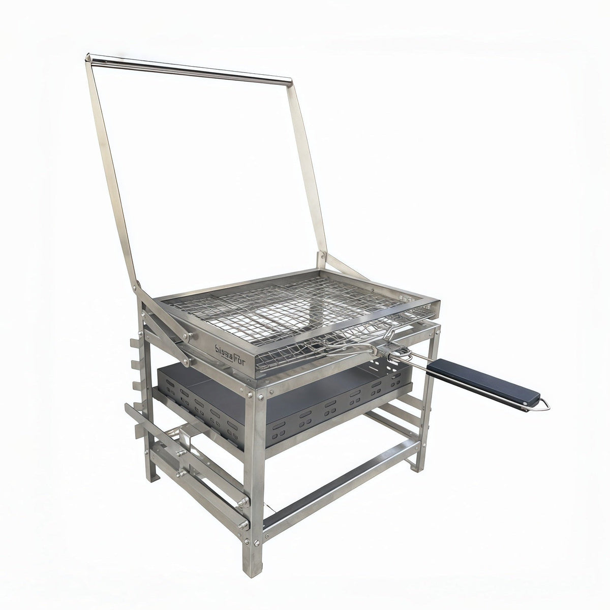 Adjustable Charcoal Rotating Grill