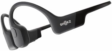SHOKZ (Renewed OpenRun Bone Conduction Open-Ear Bluetooth Headphone, Black