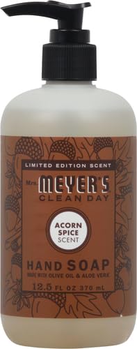 MRS. MEYER'S CLEAN DAY Hand Soap, Acorn Spice Scent, 12.5 Fl Oz Bottle