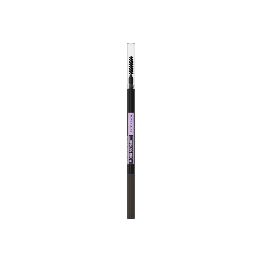Maybelline Express Brow Ultra Slim Eyebrow Makeup, Brow Pencil with Precision Tip and Spoolie for Defined Eyebrows, Soft Brown 255, 1 Count