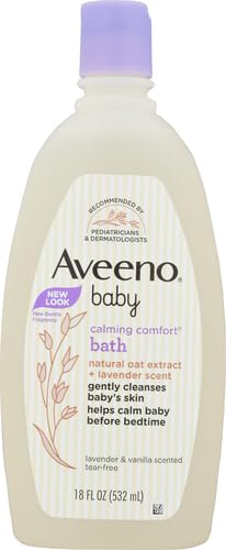 Aveeno Baby Calming Comfort Bath & Body Wash, Lavender & Vanilla, 8 fl oz