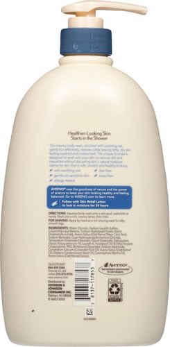 Aveeno Skin Relief Body Wash, Fragrance-Free, 33 fl. oz