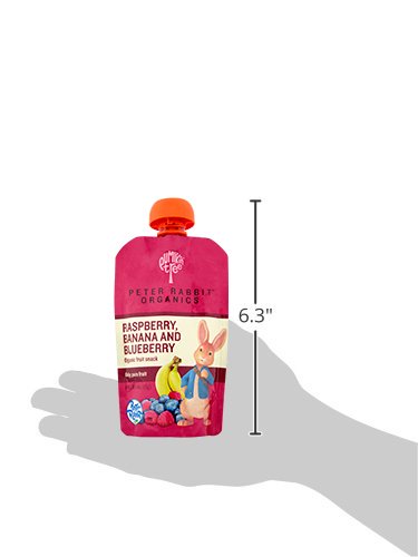 Pumpkin Tree Peter Rabbit Organics, Banana, Mango, and Kale, 4 Squeeze Pouch, Mango, Broccoli & Kale, 4.4 Ounce (Pack of 10)
