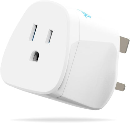 MyTravelPal US to UK Plug Adapter | UK Safety Standards | Grounded Type A/B
