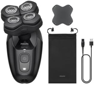 Philips Head Shaver Pro Skull Shaver for Men and Women, 360° Flexing Head & ComfortCut Blades for Clean Shave, Gentle on Skin Wet or Dry Use