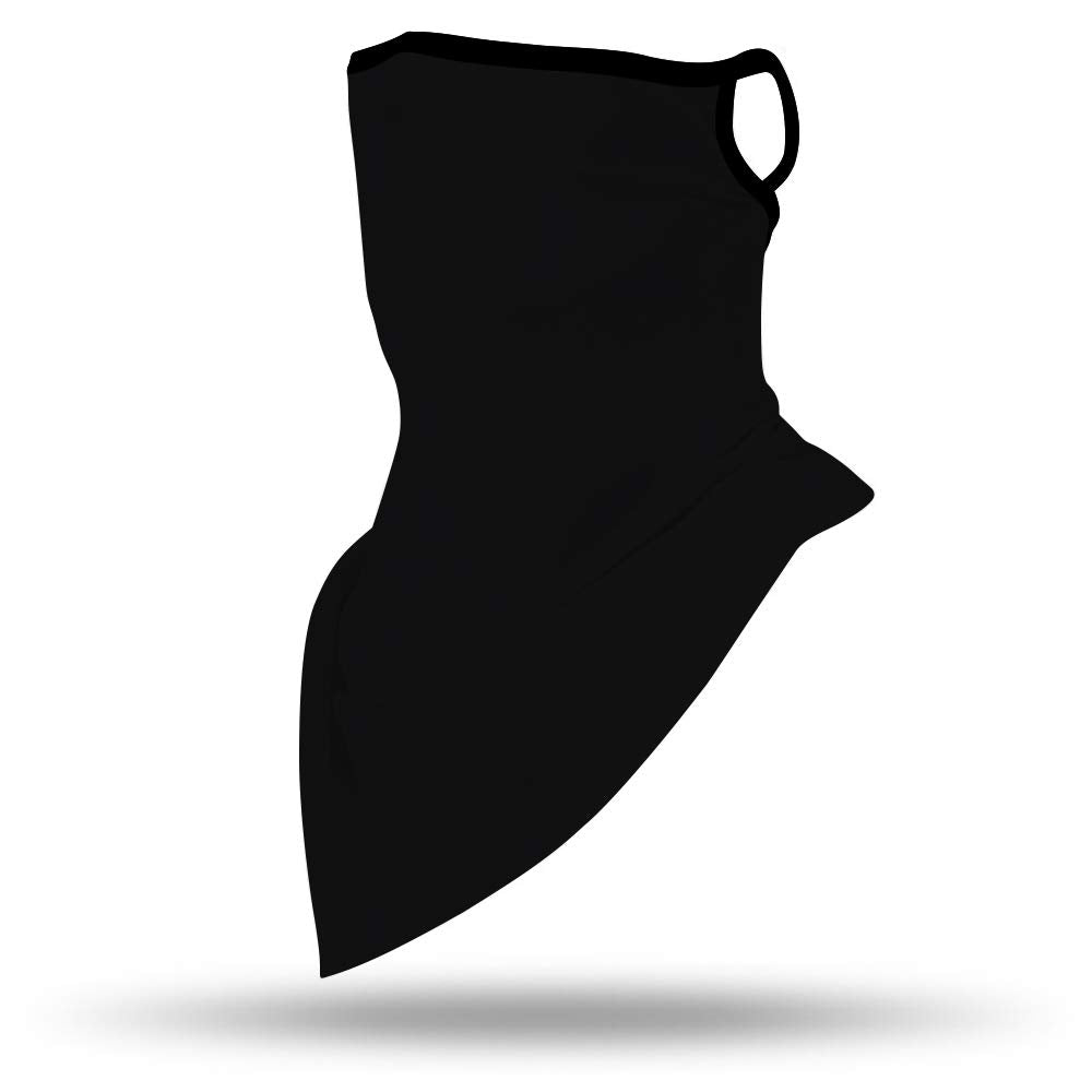 YAYOUREL Neck Gaiter Face Mask Bandanas for Men Women UV Face Scarf Cover Ear Loop Hole Facemask for Fishing Running Cycling