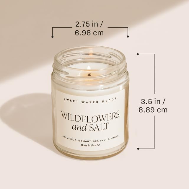 Sweet Water Decor Forever and Always Wedding Soy Wax Candle, 9oz Clear Jar