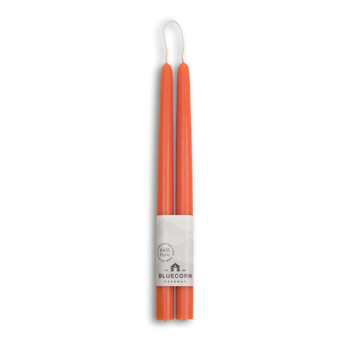 Taper Candles, 12 Inch Terracotta, 2 Count