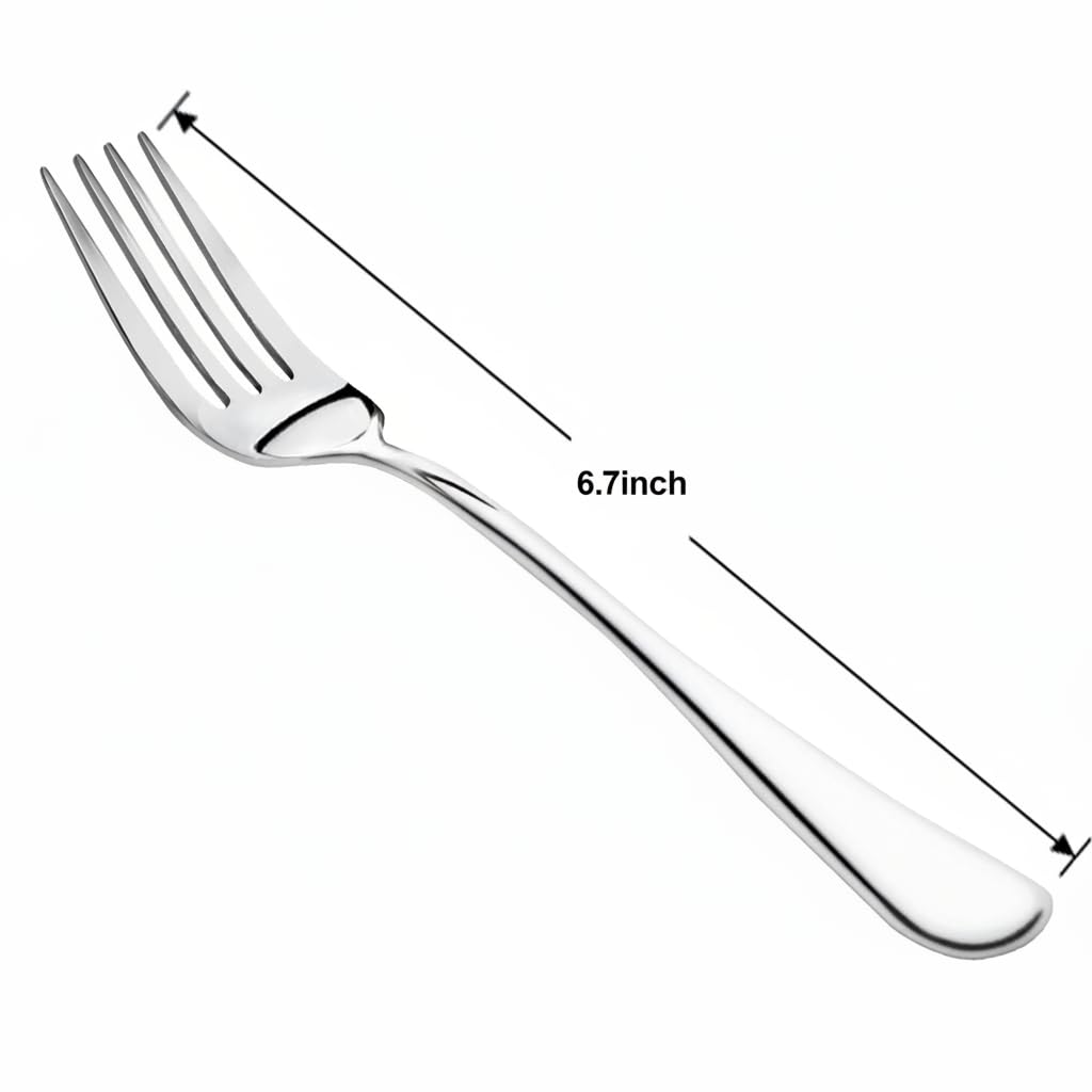 NICE KITCHEN 16 Pieces Dinner Forks Set,8" Fork,Stainless Steel Dinner Fork