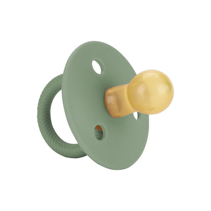 Itzy Ritzy Natural Rubber Pacifiers for 0–6 Mos, Set of 2, Blossom/Rosewood