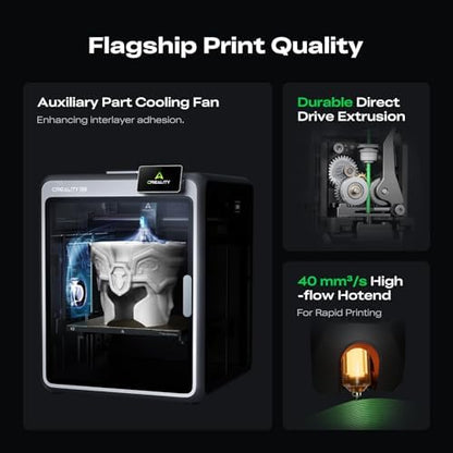 Creality K2 Combo (A) 3D Printer Bundle with 3D Printer Tools Kit 74 Pcs in 1 3D Printing Tool