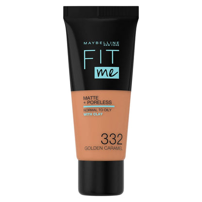 Maybelline Fit Me Matte + Poreless Liquid Oil-Free Foundation Makeup, Sun Beige, 1 Count (Packaging May Vary)