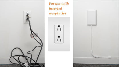 Sleek Socket Original & Patented Ultra-Thin Outlet Concealer with Cord Concealer Kit, Flat Extension Cord with Multi Outlets Power Strip, Ideal for Home Improvement, Hide Bulky and Messy Cords