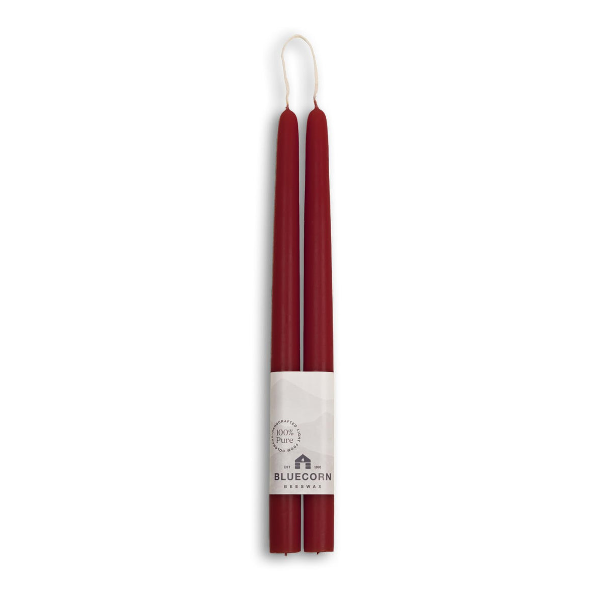 Taper Candles, 12 Inch Terracotta, 2 Count