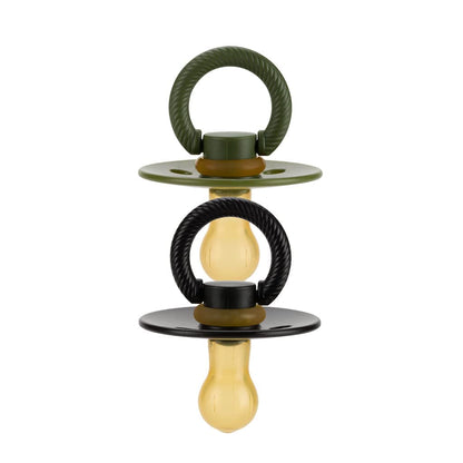 Itzy Ritzy Natural Rubber Pacifiers for 0–6 Mos, Set of 2, Blossom/Rosewood