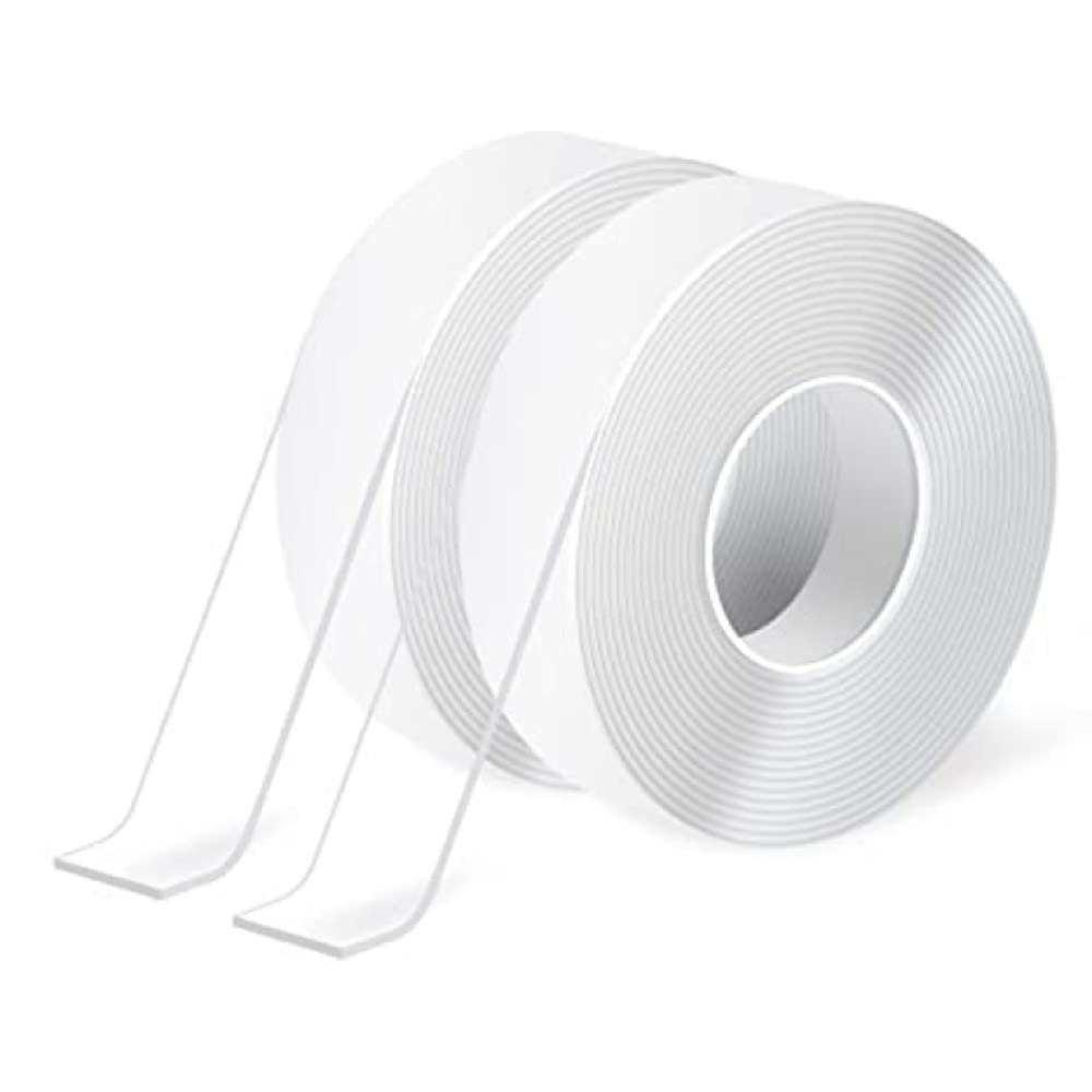 Art3d Double-Sided Tape Heavy Duty (10FT) Mounting Tape, Multipurpose Removable Adhesive Foam Tape, Reusable Transparent Tape for Paste Items, Household