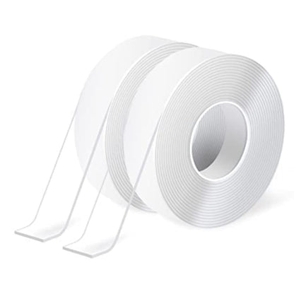 Art3d Double-Sided Tape Heavy Duty (10FT) Mounting Tape, Multipurpose Removable Adhesive Foam Tape, Reusable Transparent Tape for Paste Items, Household