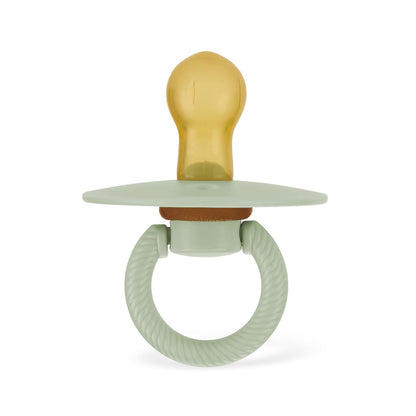 Itzy Ritzy Natural Rubber Pacifiers for 0–6 Mos, Set of 2, Blossom/Rosewood