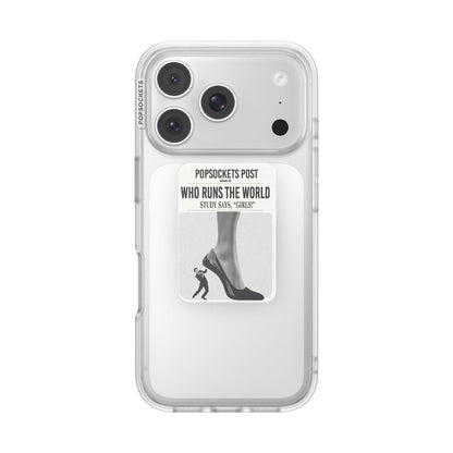 PopSockets Adhesive Phone Grip, Holder- Black