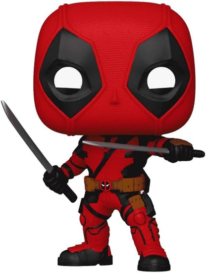 Ryan Reynolds Deadpool 3#1362 Facsimile Signed Reprint Laser Autographed Funko POP! Movies Marvel Universe Figurine with Protector Case
