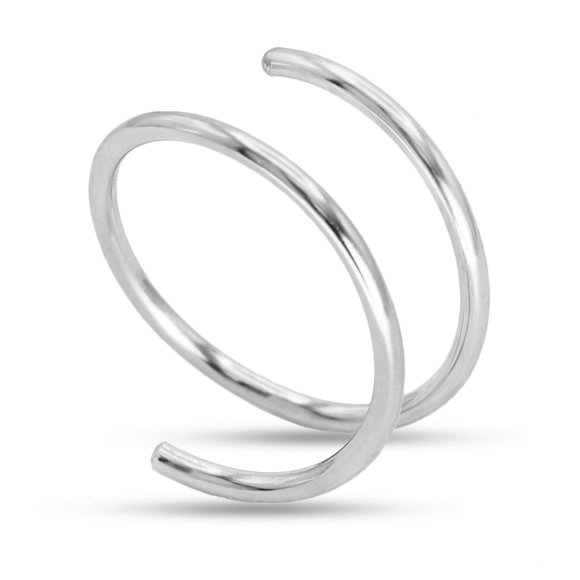 Double Hoop Nose Ring, 14K Gold Filled/Sterling Silver,20G/22G,6mm/7mm/8mm