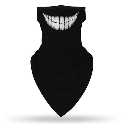 YAYOUREL Neck Gaiter Face Mask Bandanas for Men Women UV Face Scarf Cover Ear Loop Hole Facemask for Fishing Running Cycling