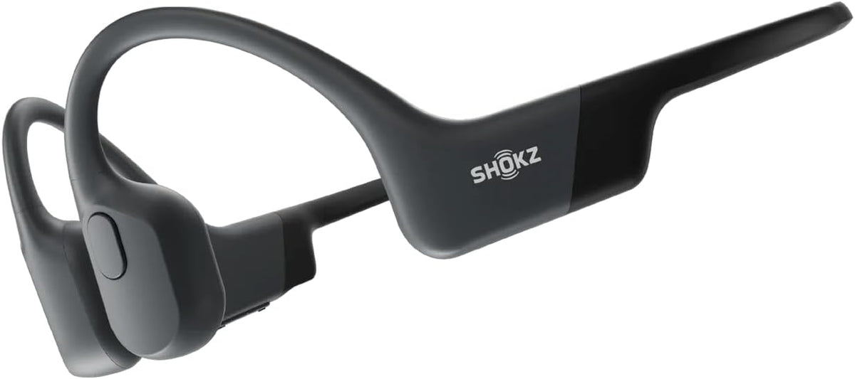 SHOKZ (Renewed OpenRun Bone Conduction Open-Ear Bluetooth Headphone, Black