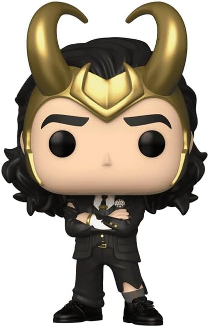 Tom Hiddleston Loki #898 President Facsimile Signed Reprint Laser Autographed Funko POP! TV Marvel Figurine with Protector Case